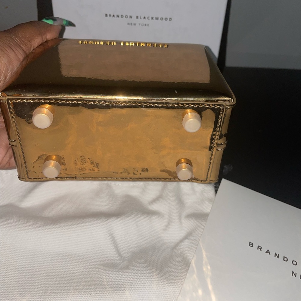 Brandon Blackwood Mini Kendrick Metallic Mirror Trunk - Picture 3 of 7